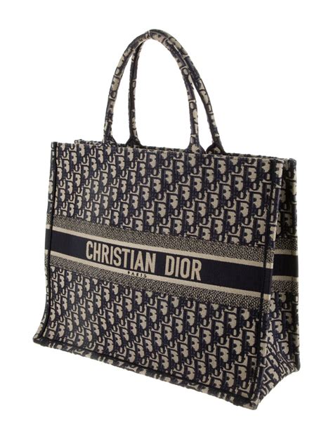 big bag dior|christian Dior cloth tote bag.